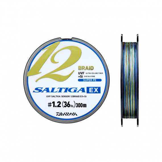 Daiwa Saltiga 12 Braid 0.35mm 300m MC i gruppen Fiskelinor / Flätlinor & Superlinor hos Sportfiskeprylar.se (210579)