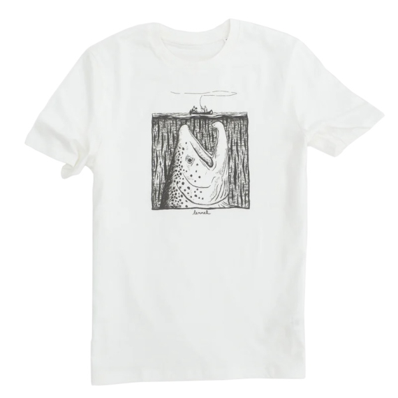 Lemmel Moby Trout T-Shirt, Off White i gruppen Kläder & Skor / Kläder / T-shirts hos Sportfiskeprylar.se (213486034r)