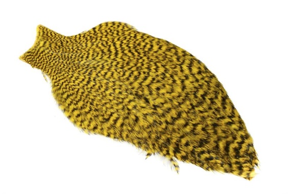 Whiting Freshwater Streamer Cape - Grizzly Dyed Yellow i gruppen Krok & Småplock / Flugbindning / Flugbindningsmaterial / Fjädrar & Nackar / Nackar & Sadlar hos Sportfiskeprylar.se (21801155)