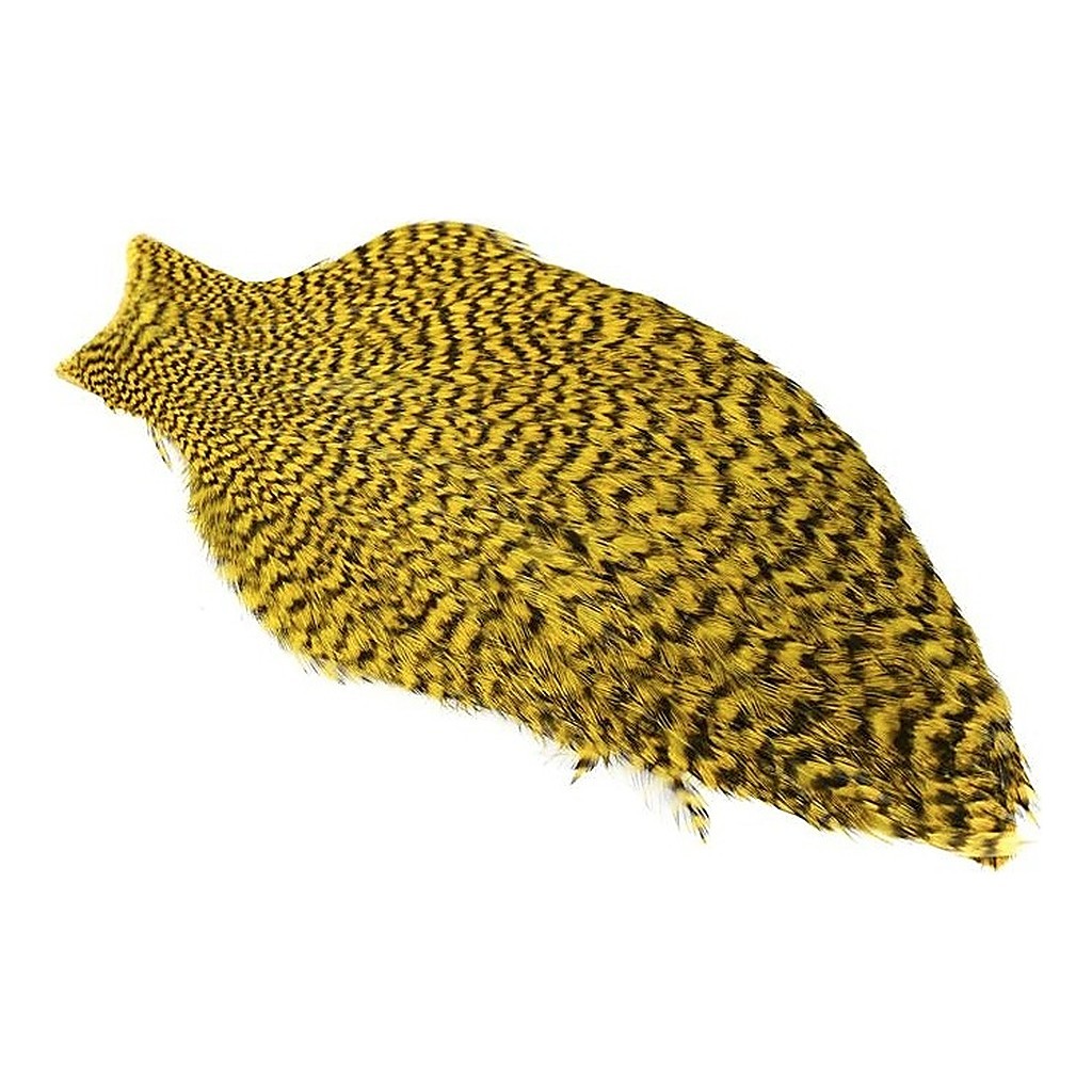 Whiting Freshwater Streamer Cape - Grizzly Dyed Yellow i gruppen Krok & Småplock / Flugbindning / Flugbindningsmaterial / Fjädrar & Nackar / Nackar & Sadlar hos Sportfiskeprylar.se (21801155)