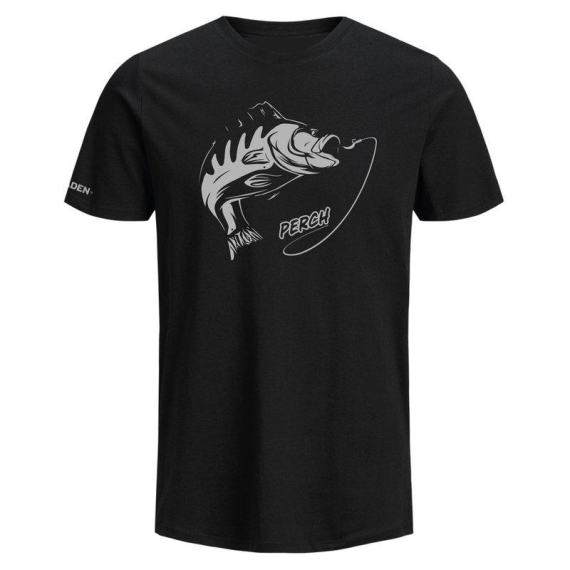 Fladen T-Shirt Fighting Perch Black i gruppen Kläder & Skor / Kläder / T-shirts hos Sportfiskeprylar.se (22-650-Mr)