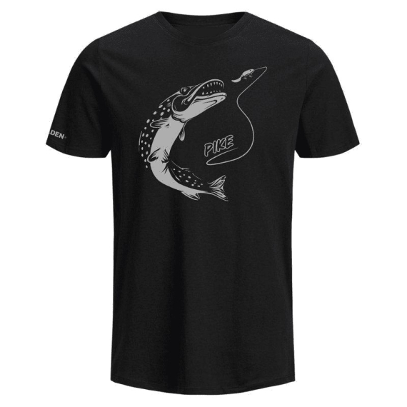 Fladen T-Shirt Fighting Pike Black i gruppen Kläder & Skor / Kläder / T-shirts hos Sportfiskeprylar.se (22-651-Mr)