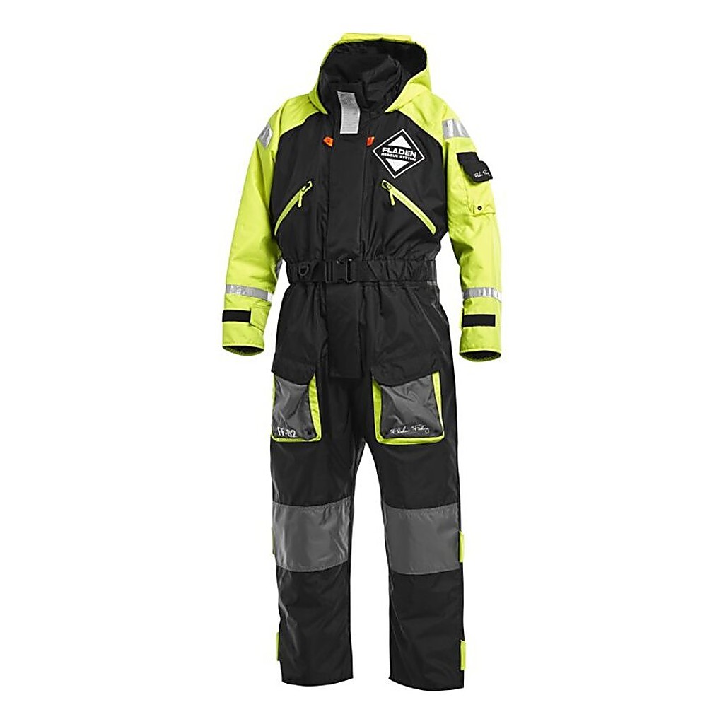 Fladen Flytoverall 845XY svart/gul i gruppen Kläder & Skor / Flytplagg / Flytoveraller hos Sportfiskeprylar.se (22-845XYr)