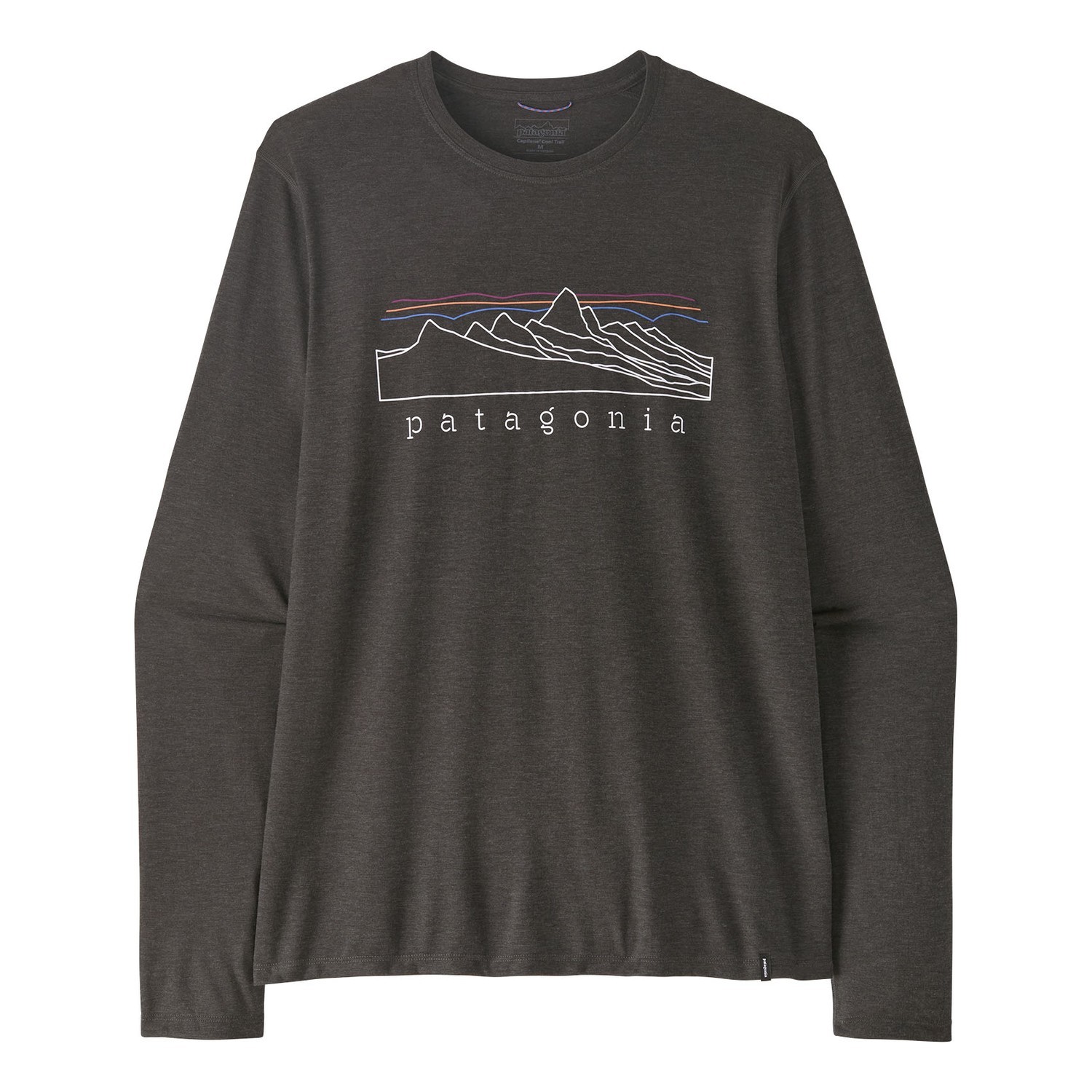 Patagonia M\'s L/S Cap Cool Trail Shirt - Stratapeaks INBK i gruppen Kläder & Skor / Kläder / Tröjor / Långärmade T-shirts hos Sportfiskeprylar.se (23711-INBK-XXLr)