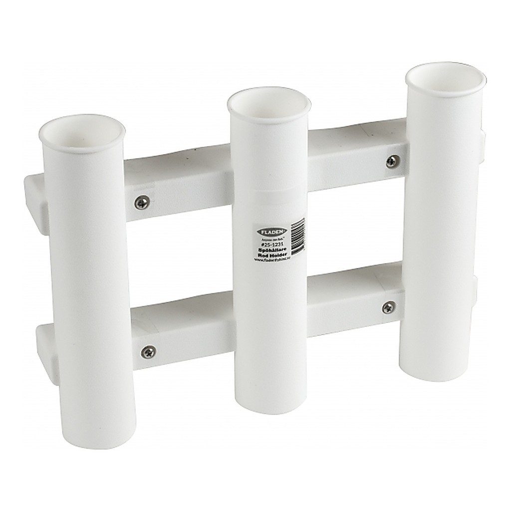 Spöhållare 3 fack vit medium 22x5x30cm i gruppen Verktyg & Tillbehör / Spöhållare & Spöställ / Spöhållare Båt hos Sportfiskeprylar.se (25-1231)