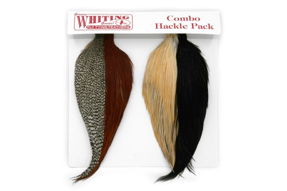 Whiting Introductory Hackle Pack - Four 1/2 Capes i gruppen Krok & Småplock / Flugbindning / Flugbindningsmaterial / Fjädrar & Nackar / Nackar & Sadlar hos Sportfiskeprylar.se (25841000)