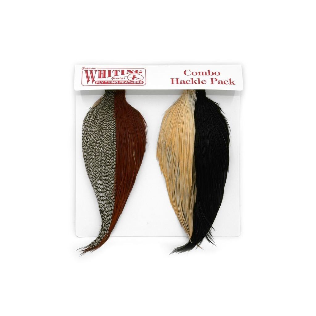 Whiting Introductory Hackle Pack - Four 1/2 Capes i gruppen Krok & Småplock / Flugbindning / Flugbindningsmaterial / Fjädrar & Nackar / Nackar & Sadlar hos Sportfiskeprylar.se (25841000)
