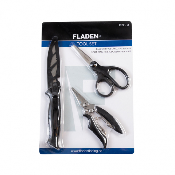 Fladen Tool Set Plier, Scissors, Pocket Knife i gruppen Verktyg & Tillbehör / Tänger & Saxar hos Sportfiskeprylar.se (28-17-25)