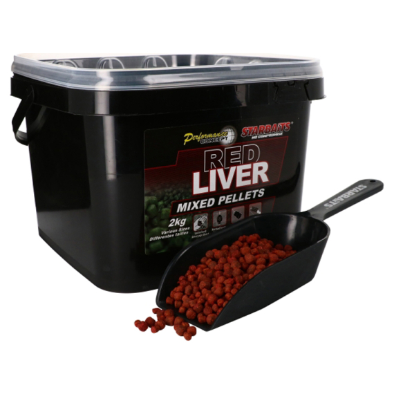 Starbaits PC Red Liver Pellets Mixed 2kg i gruppen Fiskedrag / Boilies, Krokbeten & Mäsk / Pellets hos Sportfiskeprylar.se (29-33861)