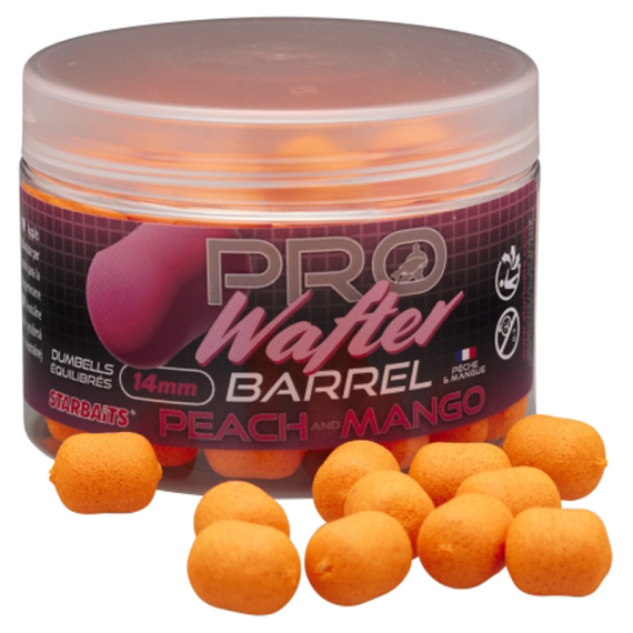 Starbaits Pro Peach & Mango Barrel Wafter 14mm i gruppen Fiskedrag / Boilies, Krokbeten & Mäsk / Boilies hos Sportfiskeprylar.se (29-44740)