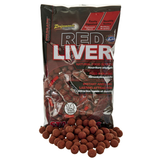 Starbaits PC Red Liver Boilies 800g i gruppen Fiskedrag / Boilies, Krokbeten & Mäsk / Boilies hos Sportfiskeprylar.se (29-63615r)