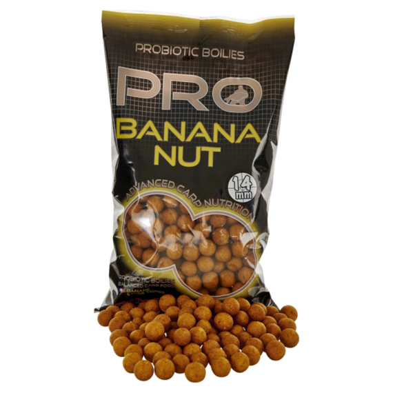 Starbaits Pro Banana Nut Boilies 800g - 14mm i gruppen Fiskedrag / Boilies, Krokbeten & Mäsk / Boilies hos Sportfiskeprylar.se (29-64067)