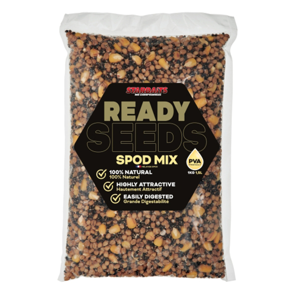 Starbaits Ready Seeds Spod Mix 1kg i gruppen Fiskedrag / Boilies, Krokbeten & Mäsk / Partiklar hos Sportfiskeprylar.se (29-74215)