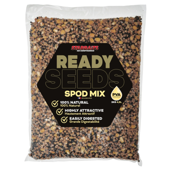 Starbaits Ready Seeds Spod Mix 3kg i gruppen Fiskedrag / Boilies, Krokbeten & Mäsk / Partiklar hos Sportfiskeprylar.se (29-74220)