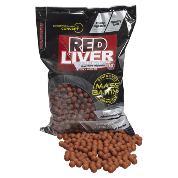 Starbaits PC Red Liver Mass Baiting Boilies 3kg i gruppen Fiskedrag / Boilies, Krokbeten & Mäsk / Boilies hos Sportfiskeprylar.se (29-81484r)