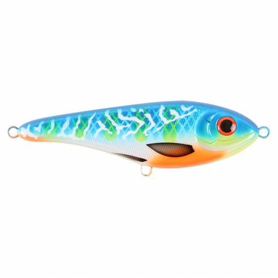 Buster Jerk, shallow, 15cm, 66g - Blue Fire i gruppen Fiskedrag / Jerkbaits hos Sportfiskeprylar.se (29-EG048S-CWC001)
