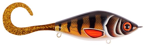 TrueGlide Guppie, 13,5cm, 120gr - Golden Perch - Gold / Gold glitter i gruppen Fiskedrag / Jerkbaits hos Sportfiskeprylar.se (29-EG208-TR003)
