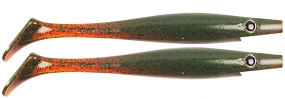 Pig Shad Junior 20cm - Motor Oil Pepper i gruppen Fiskedrag / Jiggar & Gummibeten / Gäddjiggar hos Sportfiskeprylar.se (29-SP172C-C017)