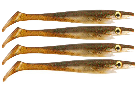 Pig Shad 15cm Nano Size (4-pack) - Baby Brown i gruppen Fiskedrag / Jiggar & Gummibeten / Gäddjiggar hos Sportfiskeprylar.se (29-SP172D-108)
