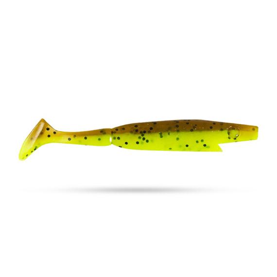 Piglet Shad 8,5cm (8-pack) - Brown Chartreuse - 8pcs i gruppen Fiskedrag / Jiggar & Gummibeten / Abborrjiggar & Gösjiggar hos Sportfiskeprylar.se (29-SP172F-C020)