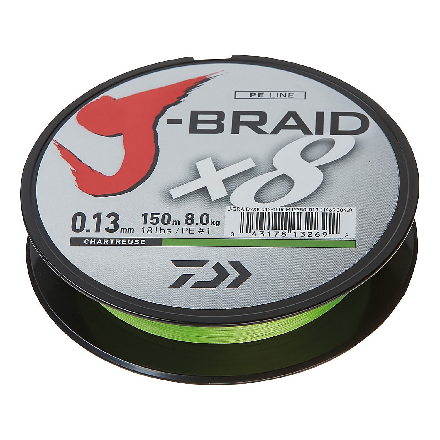 Daiwa J-Braid X8 15m Chartreuse i gruppen Fiskemetoder / Spinnfiske / Fiskelinor / Flätlinor & Superlinor hos Sportfiskeprylar.se (3000021196DOr)