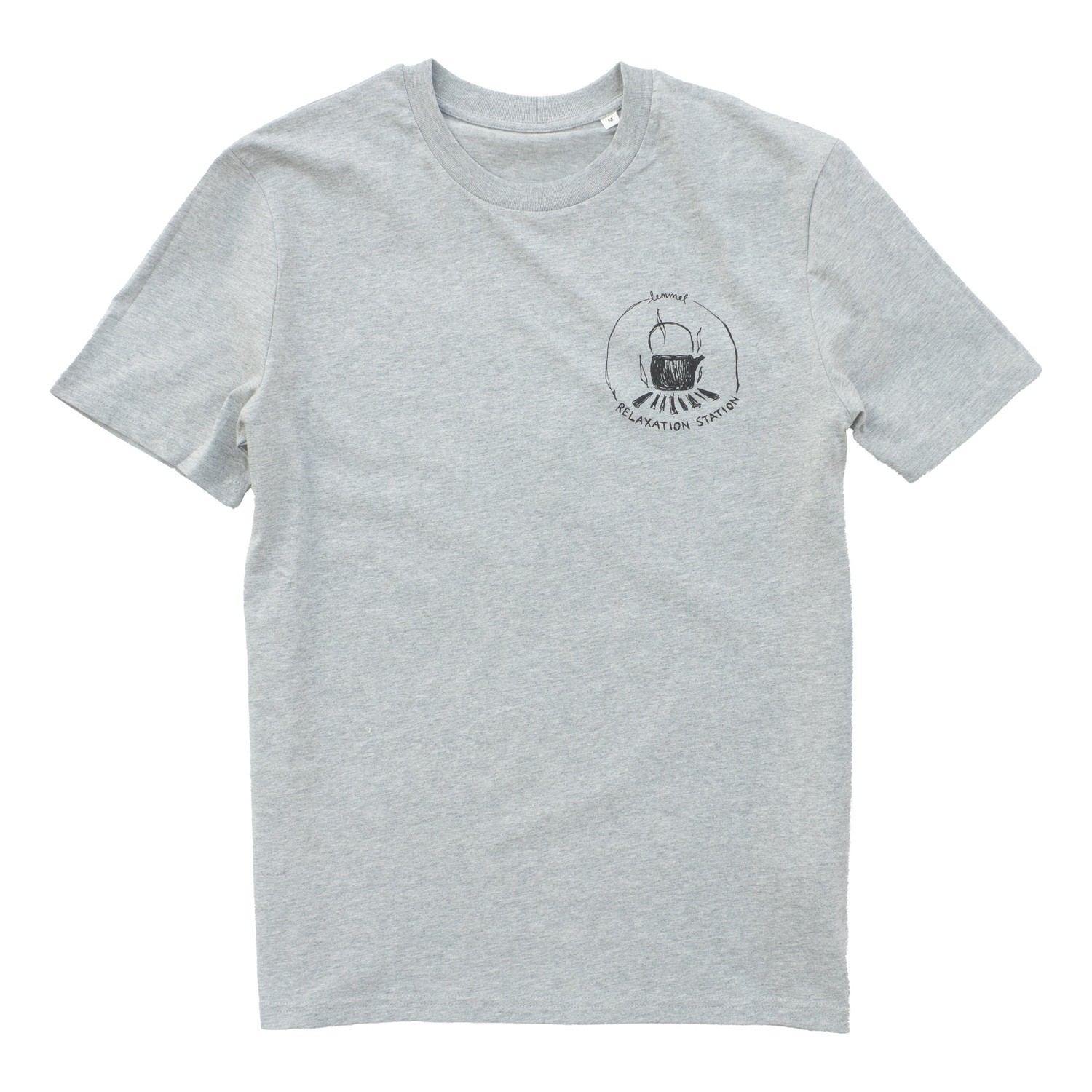 Lemmel T-shirt Mörkt Som Framtiden Heather grey w black print i gruppen Kläder & Skor / Kläder / T-shirts hos Sportfiskeprylar.se (3010105-6934r)