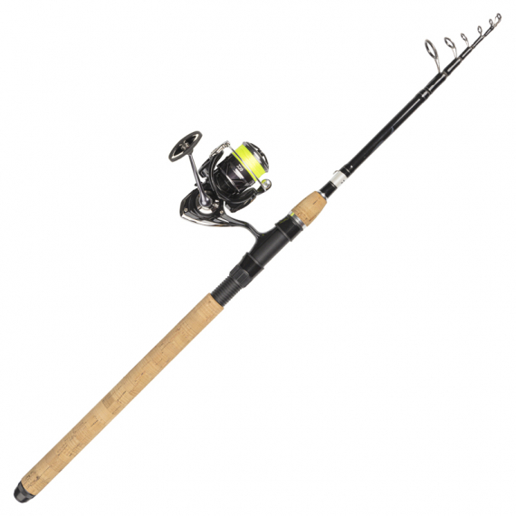 Daiwa Ninja LT2500 Black Silver 210 Tele 7-28G/0.19YL i gruppen Fiskeset / Haspelset / Haspelset Allround hos Sportfiskeprylar.se (32-220003)