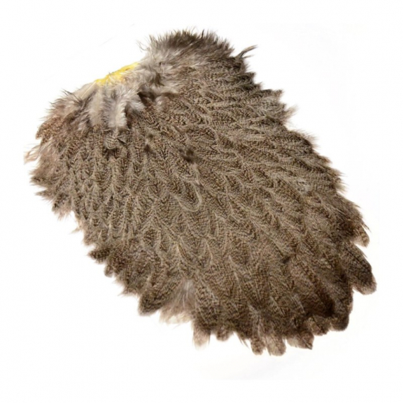 Whiting Brahma Hen Saddle Mottled Grey i gruppen Krok & Småplock / Flugbindning hos Sportfiskeprylar.se (32802039)