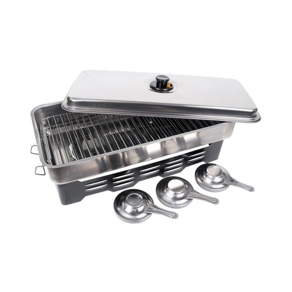 Fladen Fiskerök XL m. 3 Brännare 50x24,5x10,2cm i gruppen Outdoor / Friluftskök & Redskap / Rökar & Röktillbehör / Rökar hos Sportfiskeprylar.se (36-1229)