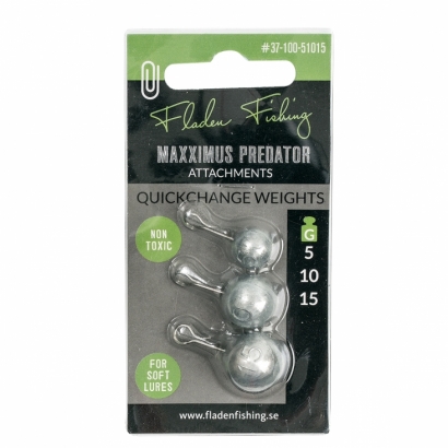 Quickchange weights for soft lures 5-10-15g i gruppen Krok & Småplock / Jiggskallar / Clip Weights hos Sportfiskeprylar.se (37-100-51015)