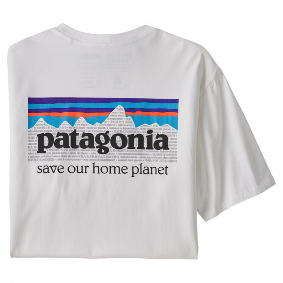 Patagonia M\'s P-6 Mission Regenerative Organic Pilot Cotton T-Shirt White i gruppen Kläder & Skor / Kläder / T-shirts hos Sportfiskeprylar.se (37529-WHI-r)