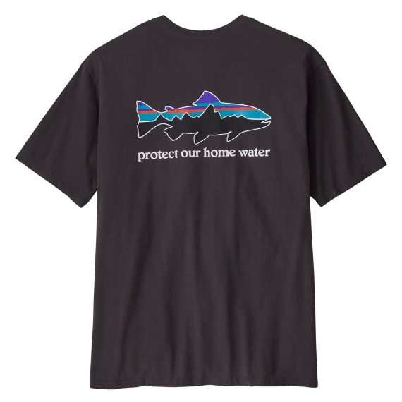 Patagonia M\'s Home Water Trout Organic T-Shirt Ink Black i gruppen Kläder & Skor / Kläder / T-shirts hos Sportfiskeprylar.se (37547-INBKr)