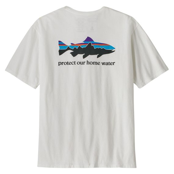 Patagonia M\'s Home Water Trout Organic T-Shirt White i gruppen Kläder & Skor / Kläder / T-shirts hos Sportfiskeprylar.se (37547-WHIr)