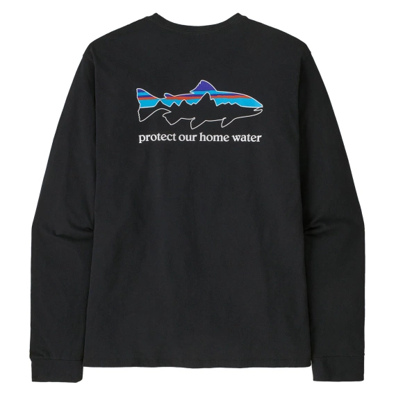 Patagonia M\'s L/S Home Water Trout Responsibili-Tee BLK i gruppen Kläder & Skor / Kläder / Tröjor / Långärmade T-shirts hos Sportfiskeprylar.se (37574-BLKr)