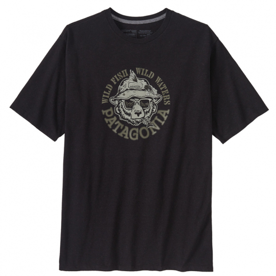 Patagonia M\'s Take a Stand Responsibili-Tee Wild Grizz Ink Black i gruppen Kläder & Skor / Kläder / T-shirts hos Sportfiskeprylar.se (37591-WGBL-Sr)