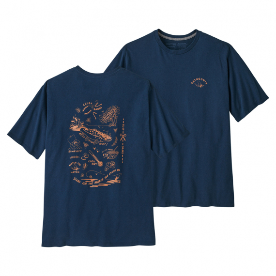 Patagonia M\'s Action Angler Responsibili-Tee Tidepool Blue i gruppen Kläder & Skor / Kläder / T-shirts hos Sportfiskeprylar.se (37675-TIDBr)