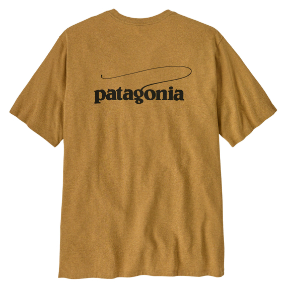 Patagonia M\'s Casting Logo Responsibili-Tee Pufferfish Gold i gruppen Kläder & Skor / Kläder / T-shirts hos Sportfiskeprylar.se (37811-PFGD-Sr)