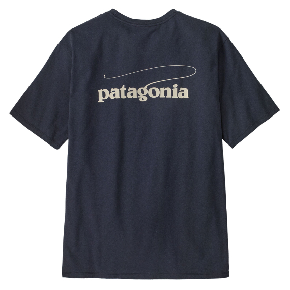 Patagonia M\'s Casting Logo Responsibili-Tee Smolder Blue i gruppen Kläder & Skor / Kläder / T-shirts hos Sportfiskeprylar.se (37811-SMDB-Lr)
