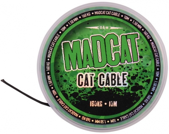 MADCAT - CAT CABLE 10m 1,50mm 160 kg i gruppen Krok & Småplock / Tafsar & Tafsmaterial / Tafsmaterial / Tafsmaterial Braid hos Sportfiskeprylar.se (3795160)