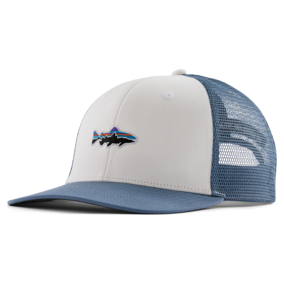 Patagonia Stand Up Trout Trucker Hat, White i gruppen Kläder & Skor / Kepsar & Huvudbonader / Kepsar / Truckerkepsar hos Sportfiskeprylar.se (37998-WHI-ALL)