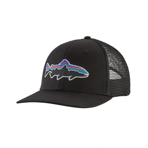 Patagonia Fitz Roy Trout Trucker Hat Black i gruppen Kläder & Skor / Kepsar & Huvudbonader / Kepsar / Truckerkepsar hos Sportfiskeprylar.se (38288-BLK-ALL)