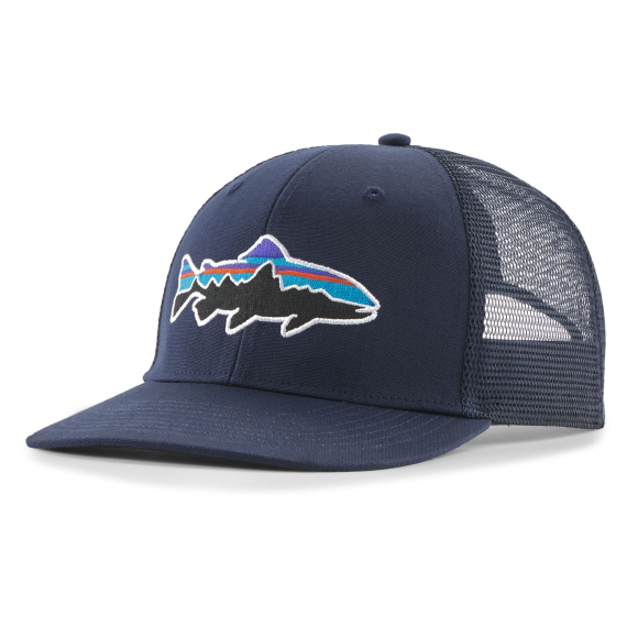 Patagonia Fitz Roy Trout Trucker Hat - New Navy i gruppen Kläder & Skor / Kepsar & Huvudbonader / Kepsar / Truckerkepsar hos Sportfiskeprylar.se (38288-NENA-ALL)