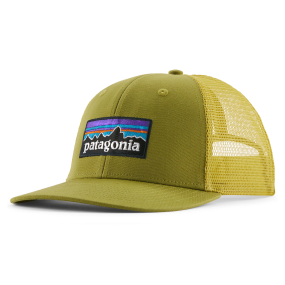 Patagonia P-6 Logo Trucker Hat Graze Green i gruppen Kläder & Skor / Kepsar & Huvudbonader / Kepsar / Truckerkepsar hos Sportfiskeprylar.se (38289-GRZG-ALL)