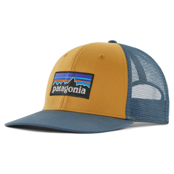 Patagonia P-6 Logo Trucker Hat, Pufferfish Gold i gruppen Kläder & Skor / Kepsar & Huvudbonader / Kepsar / Truckerkepsar hos Sportfiskeprylar.se (38289-PFGD-ALL)