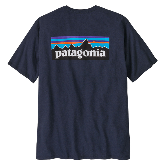 Patagonia M\'s P-6 Logo Responsibili-Tee New Navy i gruppen Kläder & Skor / Kläder / T-shirts hos Sportfiskeprylar.se (38504-NENA-Sr)