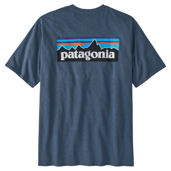 Patagonia M\'s P-6 Logo Responsibili-Tee, Utility Blue i gruppen Kläder & Skor / Kläder / T-shirts hos Sportfiskeprylar.se (38504-UTB-Sr)