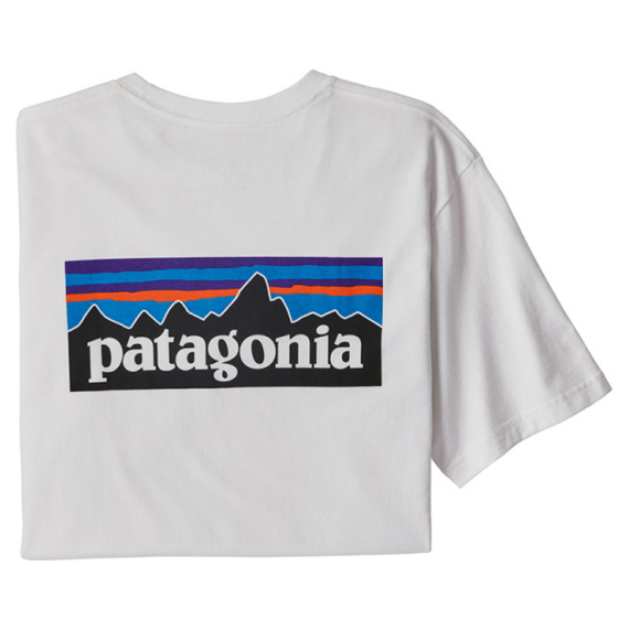Patagonia M\'s P-6 Logo Responsibili-Tee White i gruppen Kläder & Skor / Kläder / T-shirts hos Sportfiskeprylar.se (38504-WHI-Sr)