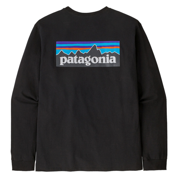 Patagonia M\'s L/S P-6 Logo Responsibili-Tee Black i gruppen Kläder & Skor / Kläder / Tröjor / Långärmade T-shirts hos Sportfiskeprylar.se (38518-BLK-Sr)