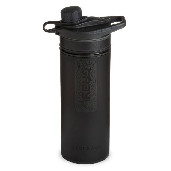 Grayl GeoPress 700ml Purifier Bottle - Covert Black i gruppen Outdoor / Övrig Friluftsutrustning / Vattenrening hos Sportfiskeprylar.se (400-COV)