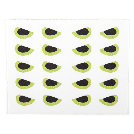 Angry Predator Eyes Chartreuse 10mm i gruppen Krok & Småplock / Flugbindning / Flugbindningsmaterial / Ögon hos Sportfiskeprylar.se (400003)